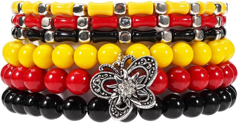 Lonext Halloween Bracelets Stackable Heishi Beaded Stretch Bracelets - Image 1